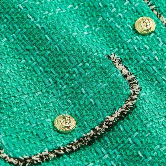 H&M Textured-weave Jacket in Green XL - Picture 3 of 13